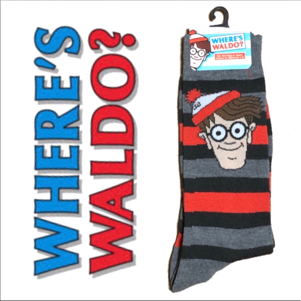 🆕🔴 ‘Where’s Waldo?” Graphic Socks